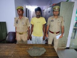 थाना सादाबाद पुलिस द्वारा थाना सादाबाद क्षेत्रान्तर्गत भार्गव कॉलोनी मे घर मे चोरी की घटना कारित करने वाले एक अभियुक्त को किया गिरफ्तार