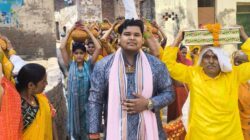 भोजगढ़ी में भव्य कलश शोभायात्रा के साथ श्रीमद् भागवत कथा शुरू