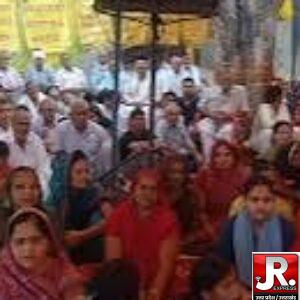 बांधनू श्रीमद्भागवत कथा में उमड़ा जनसैलाव