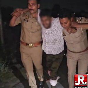 25 हजार के इनामी शानू से पुलिस मुठभेड़, दोनों पैरों में गोली लगने के बाद गिरफ्तारहाथरस।