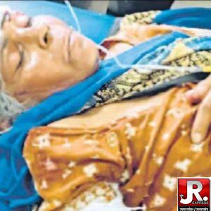 गांव बरसै में जर्जर दीवार के मलबे में दबने से महिला घायल