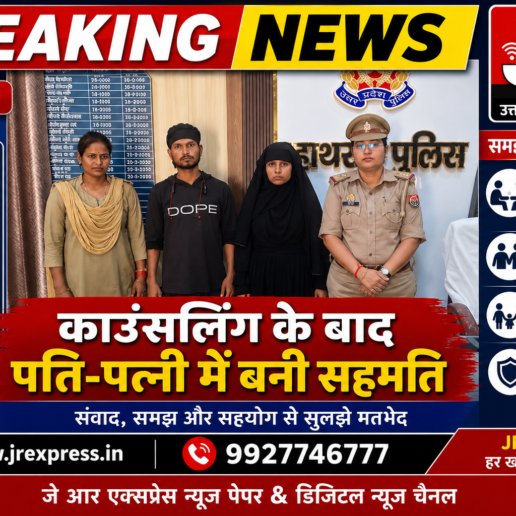 Hathras; काउंसलिंग के बाद पति-पत्नी में बनी सहमति