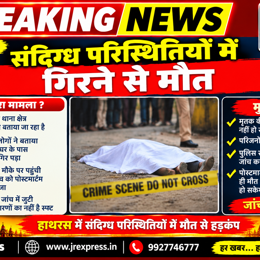 Hathras; संदिग्ध परिस्थितियों में गिरने से मौत 10 1 31