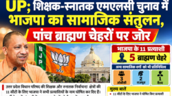UP;शिक्षक-स्नातक एमएलसी चुनाव में भाजपा का सामाजिक संतुलन, पांच ब्राह्मण चेहरों पर जोर